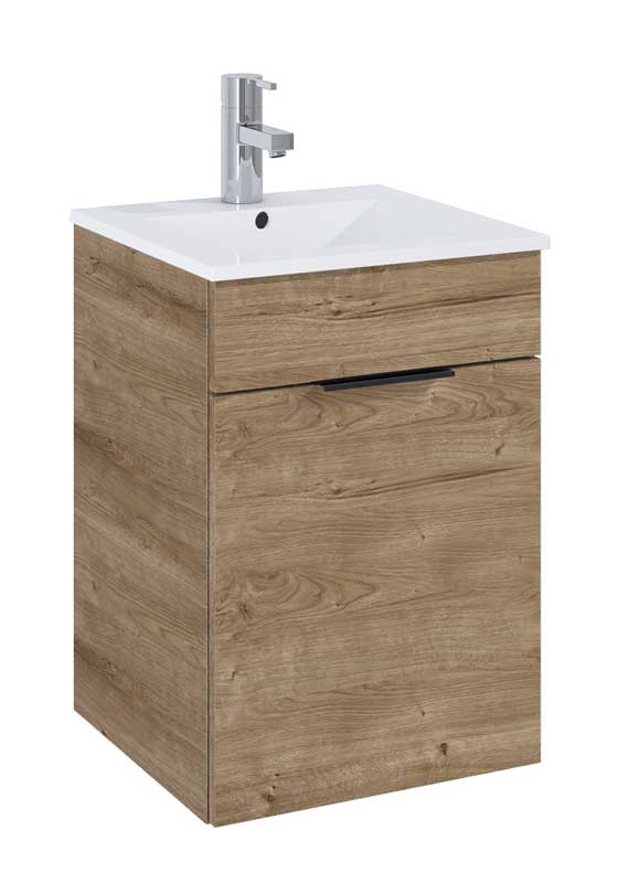 Elita Kwadro Plus Dąb Canela Set szafka z umywalką 50 cm (168769)